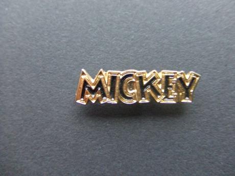 Mickey Mouse logo zwart-goudkleurig